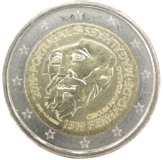 2 Euro Portugal 2019 - 500. Jahrestag der ersten Weltumsegelung durch Fernao de Magalhaes