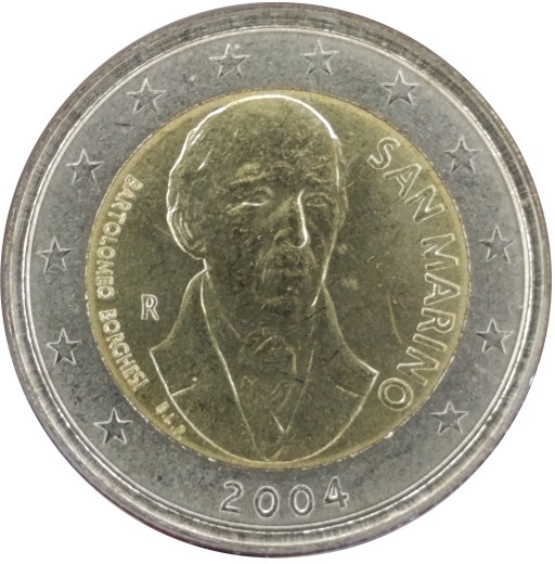 2 Euro San Marino 2004 - 100. Jahrestag der Feierlichkeiten zu Ehren von Bartolomeo Borghesi
