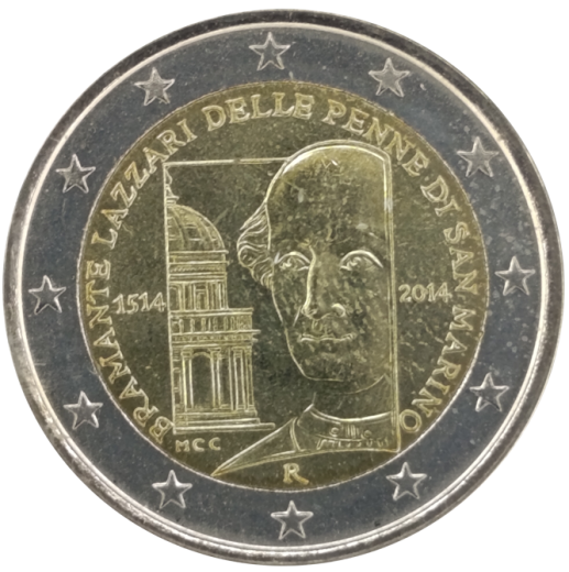 2 Euro San Marino 2014 - 500. Todestag von Donato Bramante