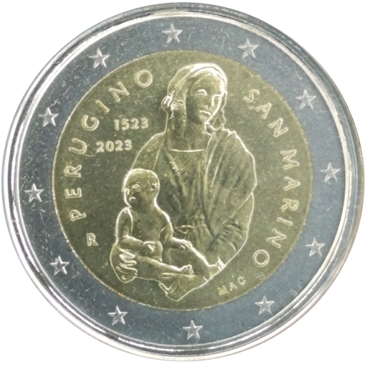 2 Euro San Marino 2023 - 500. Todestag von Pietro Perugino