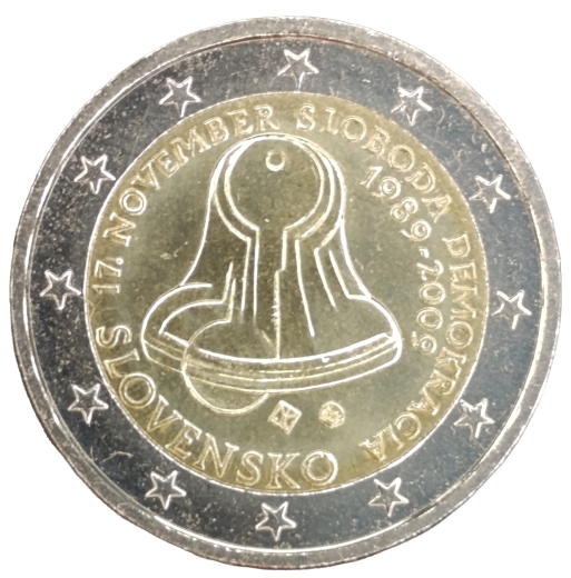 2 Euro Slowakei 2009 - 20. Jahrestag der Samtenen Revolution