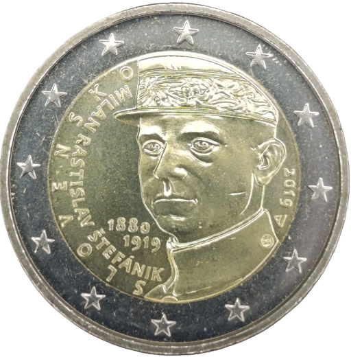 2 Euro Slowakei 2019 - 100. Todestag von Milan Rastislav Stefanik