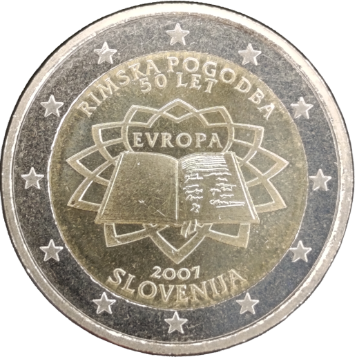 2 Euro Slowenien 2007 - 50. Jahrestag der Römischen Verträge