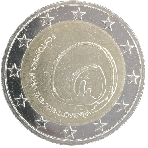 2 Euro Slowenien 2013 - 800 Jahre Entdeckung der Höhle von Postojna