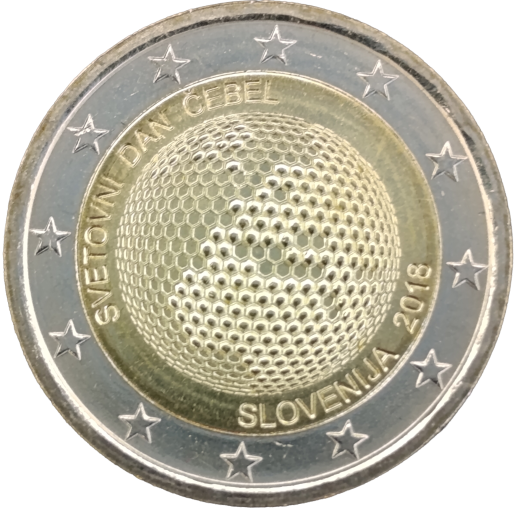 2 Euro Slowenien 2018 - Weltbienentag