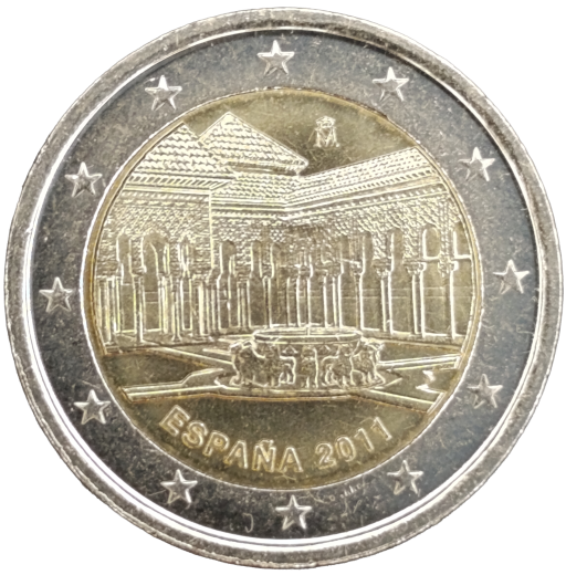 2 Euro Spanien 2011 - Alhambra in Granada - UNESCO-Welterbe