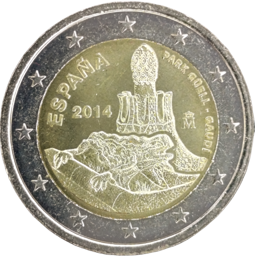 2 Euro Spanien 2014 - Park Güell