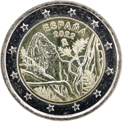 2 Euro Spanien 2022 - Garajonay National Park