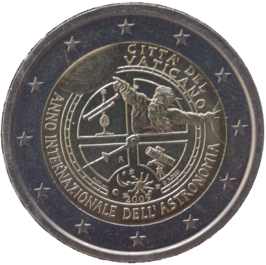2 Euro Vatikan 2009 - Internationales Jahr der Astronomie