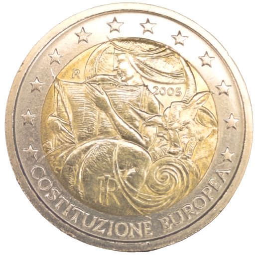 2 Euro Italien 2005 - 1. Jahrestag der Unterzeichnung der Europäischen Verfassung