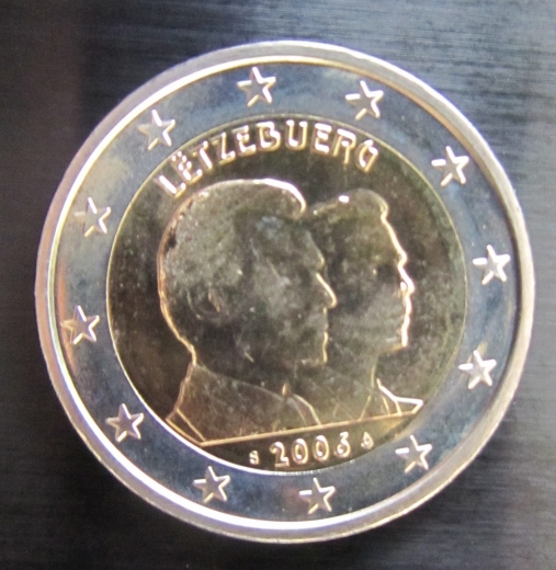 2 Euro Luxemburg 2006 Sondermünze  Großherzog Guillaume prägefrisch aus Rolle