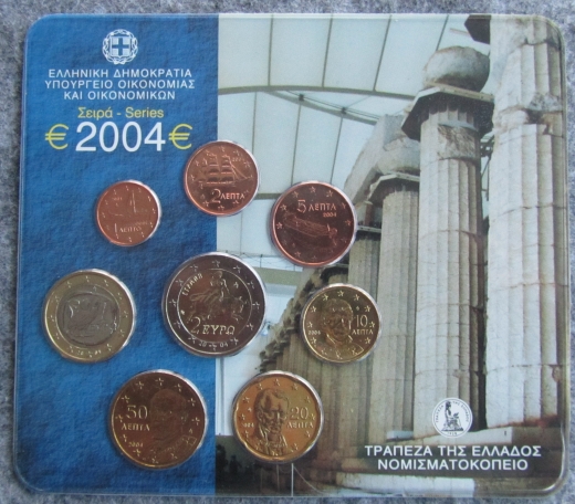 KMS Griechenland 2004 mit 2Euro Stier