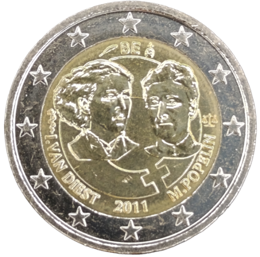 2 Euro Belgien 2011 - 100. Jahrestag des Internationalen Frauentags