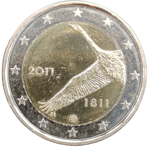 2 Euro Finnland 2011 Sondermünze  200 J. finn. Bank prägefrisch aus Rolle