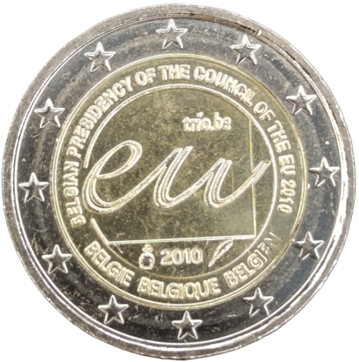 2 Euro Belgien 2010 - Belgische EU-Ratspräsidentschaft