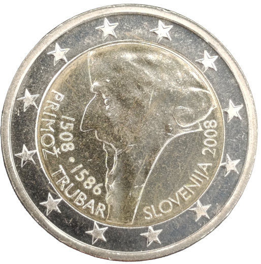2 Euro Slowenien 2008 - 500. Geburtstag von Primoz Trubar
