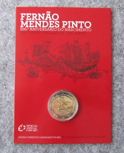 2 Euro Portugal Sondermünze 2011 Pinto Stempelglanz im Folder