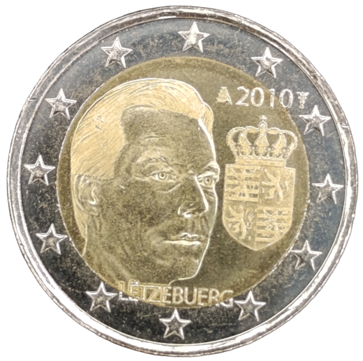 2 Euro Luxemburg 2010 - Wappen des Großherzogs