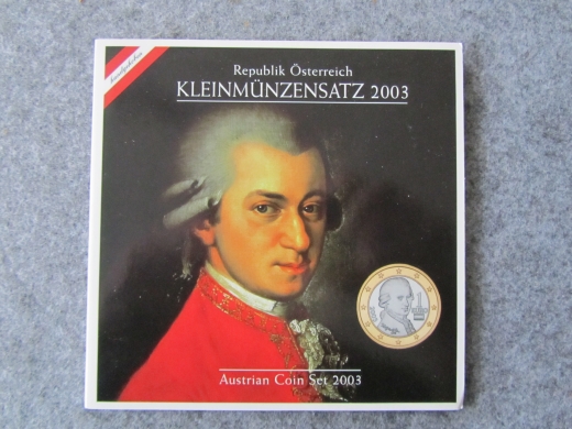 KMS Österreich 2003 im Folder  Handgehoben 1c- 2E kpl.