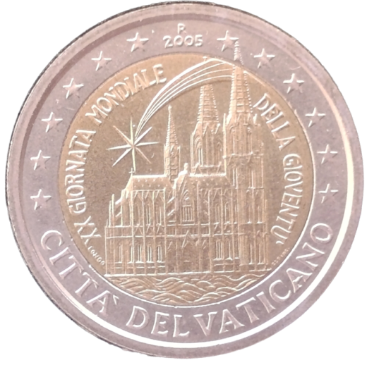 2 Euro Vatikan 2005 - 20. Weltjugendtag - Köln