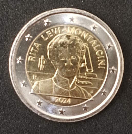 2 Euro Italien 2024 MedizinNobelpreisträgerin Rita LeviMontalcini