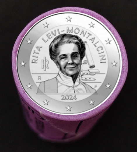 2 Euro Italien 2024 - Medizin-Nobelpreisträgerin Rita Levi-Montalcini - ROLLE