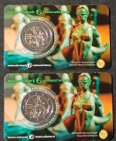 2 x 2 Euro Belgien Coincard 2025 - Nationallotterie - Wallonisch + Flämisch