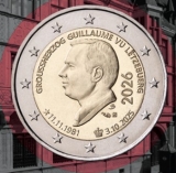 2 Euro Luxemburg 2026 - Thronbesteigung und 45. Geburtstag des Großherzogs Guillaume