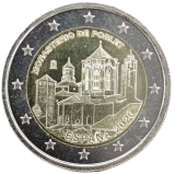 2 Euro Spanien 2026 - Königliches Kloster Santa Maria de Poblet - UNESCO-Welterbestätten