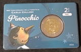 2 Euro Coincard Italien 2026 -200. Geburtstag von Carlo Collodi – Pinocchio