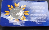 2 Euro Coincard Zypern 2026 - Präsidentschaft EU - Kaputt Siehe Fotos