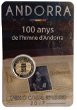 2 Euro Andorra 2017 - 100. Jahrestag der Nationalhymne Andorras