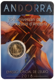 2 Euro Andorra 2018 - 25. Jahrestag der Verfassung Andorras