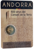2 Euro Andorra 2019 - 600. Jahrestag des Consell de la Terra