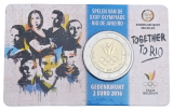 2 Euro Belgien 2016 - Belgisches Team bei den Olympischen Spielen Rio 2016