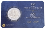 2 Euro Belgien 2021 - 500 Jahre Münzordnung aus der Regierungszeit Karls V.