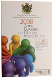 2 Euro San Marino 2008 - Europäisches Jahr des interkulturellen Dialogs