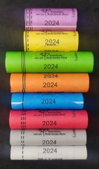 1 Cent - 2 Euro Luxemburg 2024 - Kompletter Rollensatz