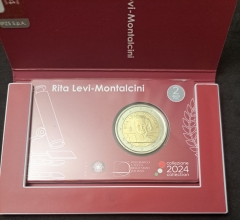 2 Euro Italien Coincard 2024 - Medizin-Nobelpreisträgerin Rita Levi-Montalcini