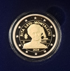 2 Euro Italien Proof 2024 - Medizin-Nobelpreisträgerin Rita Levi-Montalcini