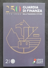 2 Euro Italien Coincard 2024 - 250. Jahrestag der Gründung der Guardia di Finanza