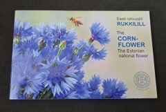 2 Euro Estland Coincard 2024 - Nationalblume Kornblume