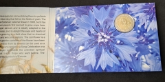 2 Euro Estland Coincard 2024 - Nationalblume Kornblume