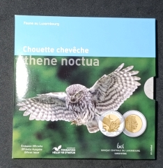 5 Euro Luxemburg 2024 - Folder - Steinkauz - Little Owl