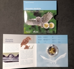 5 Euro Luxemburg 2024 - Folder - Steinkauz - Little Owl