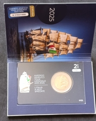 2 Euro Coincard Italien 2025 - Americo Vespucci - Weltreise