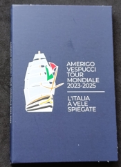 2 Euro Coincard Italien 2025 - Americo Vespucci - Weltreise