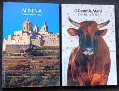 2 x 2 Euro Coincards Malta 2025 ( Der Maltäsische Ochse + Mdina )