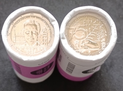 2 x 2 Euro Rollen Luxemburg 2025 - Schuman Erklärung + Thronbesteigung Henri - STGL