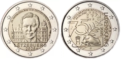 2 x 2 Euro Rollen Luxemburg 2025 - Schuman Erklärung + Thronbesteigung Henri - STGL